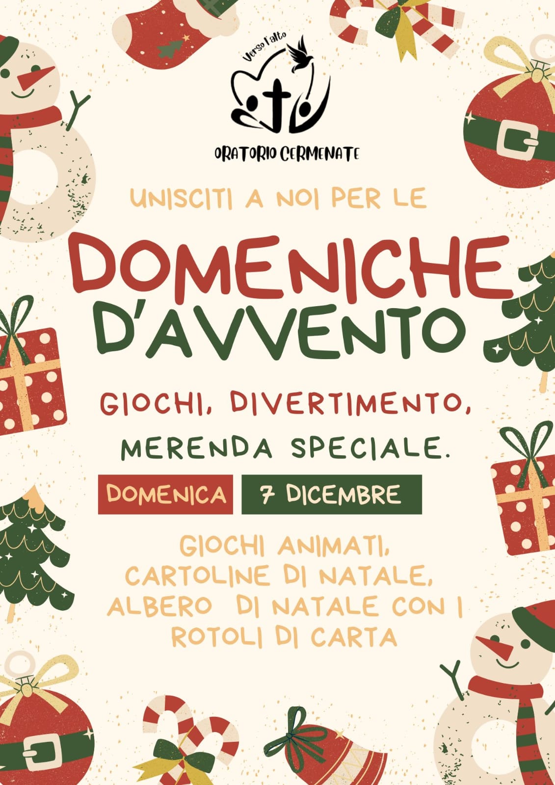 Domeniche d’Avvento in oratorio