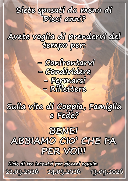 Incontri per giovani coppie